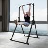 banborba Triangular Pull Up Station, Adjustable Height Strength Training Workout Equipment, Foldable Horizontal Bar, Power Tower Pull Up Bar Stand for Home Gym, 440LBS view 3