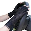 Flush of Dawn Ice Silk Fingerless Sun Gloves for Women UV Protection Antiskid Driving Gloves Summer Cycling Riding Sunblock Gloves (Black) view 1