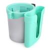 Accmor 3-in-1 Bike Cup Holder with Cell Phone Keys Holder, Bike Water Bottle Holders, Universal Bar Drink Cup Can Holder for Bicycles, Motorcycles, Scooters, Grey Green, 2 Pack view 3