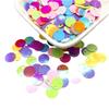 Gumney 0.39in 300pcs Round Iridescent Bling Sequin, Flat Loose Bead Paillettes with Hole for DIY Craft Sewing Cloth, Light Gold view 3