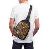 GFLFMXZW Urban Art Landscape Cross Chest Bag Crossbody Backpack for Women Men Sling Bag Travel Hiking Daypack view 4