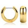 14K Gold Plated Sterling Silver Enamel Color Huggie Hoop Earrings for Women  Wide Range of Vibrant Color Options Available view 1