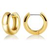 14K Gold Plated Sterling Silver Enamel Color Huggie Hoop Earrings for Women  Wide Range of Vibrant Color Options Available view 4