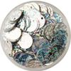 Gumney 1.18in 36pcs Round Iridescent Bling Sequin, Flat Loose Bead Paillettes with Hole for DIY Craft Sewing Cloth, Laser Silver view 1