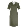 Plus Size Dresses for Curvy Women Oversize T Shirt Midi Dress Loose Short Sleeve V Neck Beach Dress Casual Tshirt Dress Trendy Lounge Elegant Summer Dress Womens Comfy Party Dress Plus Size Dress view 3