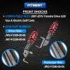 Front Golf Cart Shock Absorbers Heavy Duty with Springs Compatible with 2007-2016 Yamaha Drive G29 Gas & Electric Golf Carts Passenger and Driver Side Replace# JW2-F3390-00-00 JW2-F3350-00RED view 2