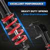 Front Golf Cart Shock Absorbers Heavy Duty with Springs Compatible with 2007-2016 Yamaha Drive G29 Gas & Electric Golf Carts Passenger and Driver Side Replace# JW2-F3390-00-00 JW2-F3350-00RED view 3