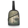 GFLFMXZW Swan in Water Cross Chest Bag Crossbody Backpack for Women Men Sling Bag Travel Hiking Daypack view 1