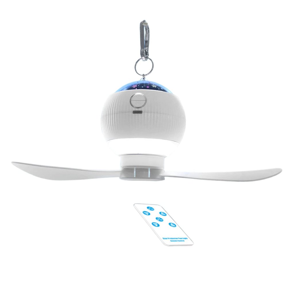 Portable Outdoor Camping Fan Rechargeable Camping Light With Projection Hanging Tent Lamp Family Indoor Night Light Fans Portable Outdoor Camping Fan Rechargeable Camping Light With Projection Hanging