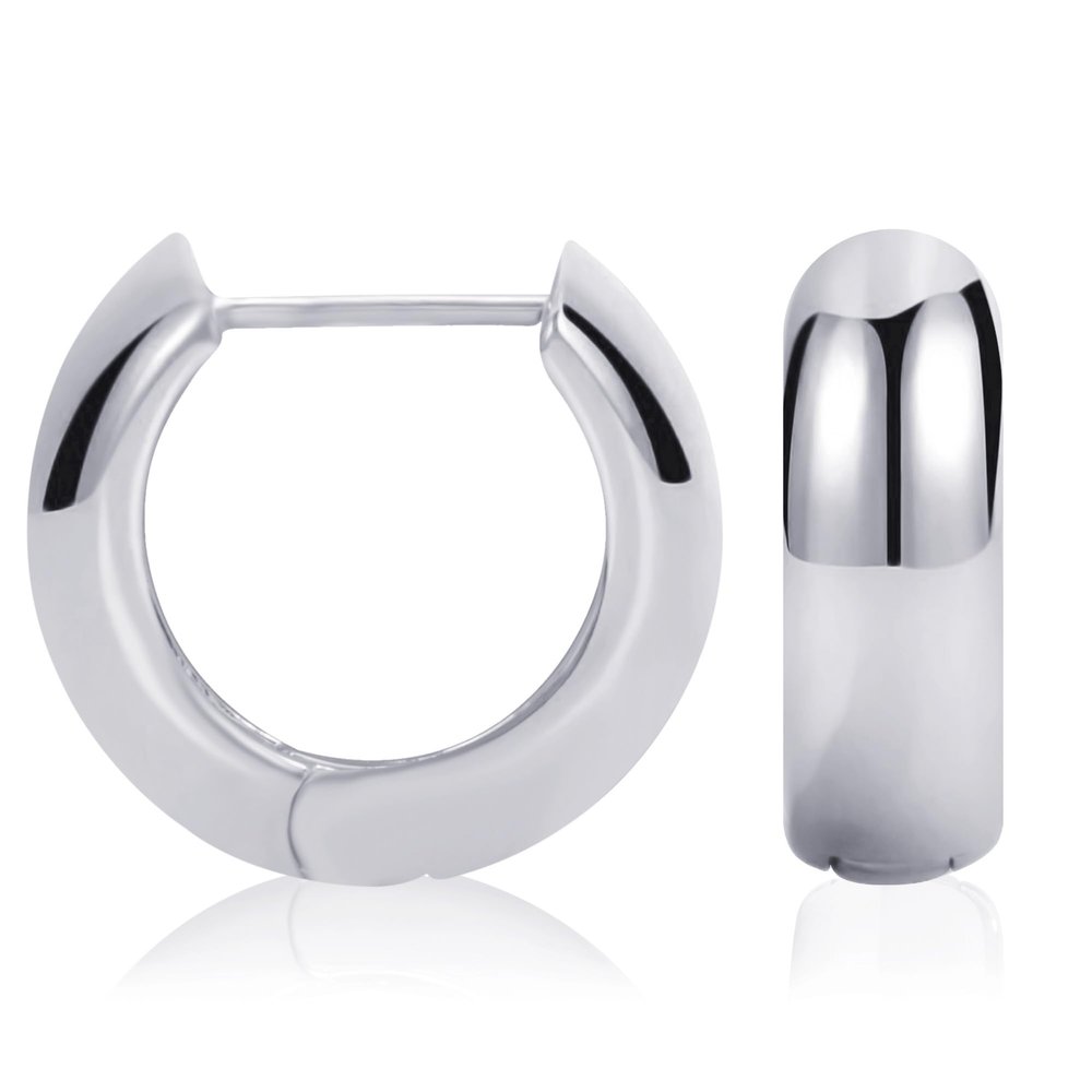 14K Gold Plated Sterling Silver Enamel Color Huggie Hoop Earrings for Women  Wide Range of Vibrant Color Options Available