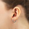 14K Gold Plated Sterling Silver Enamel Color Huggie Hoop Earrings for Women  Wide Range of Vibrant Color Options Available view 3