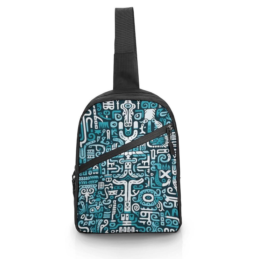 GFLFMXZW Puzzle Pieces Cross Chest Bag Crossbody Backpack for Women Men Sling Bag Travel Hiking Daypack
