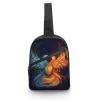 GFLFMXZW Fire And Water Phoenix Cross Chest Bag Crossbody Backpack for Women Men Sling Bag Travel Hiking Daypack view 1