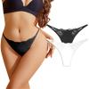 PEASLIM G-String Thongs for Women Lace Thongs Black Thongs for Women Panties view 1