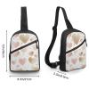 GFLFMXZW Heart Print Cross Chest Bag Crossbody Backpack for Women Men Sling Bag Travel Hiking Daypack view 3