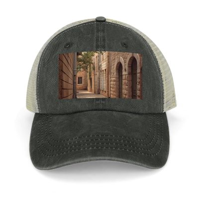 Architecture Streets Houses Baseball Cap for Women Men Classic Ballcap Sun Hats Golf Dad Hat Adjustable Sport Hats