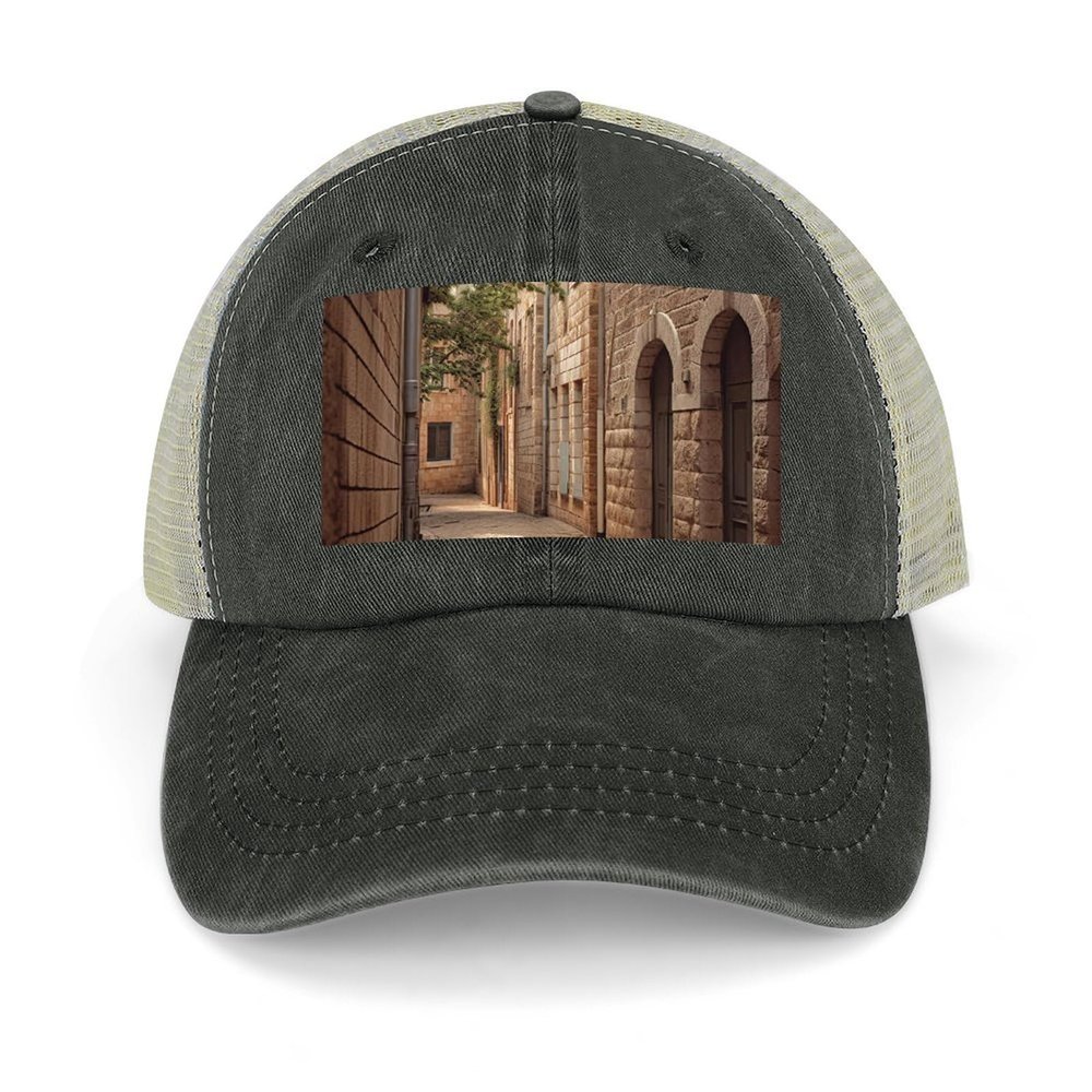 Architecture Streets Houses Baseball Cap for Women Men Classic Ballcap Sun Hats Golf Dad Hat Adjustable Sport Hats