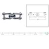 Prolinemax 4 Pcs Stainless Steel 5/16" JAW JAW Swivel Shackle Anchor Connector Flush Pin view 3