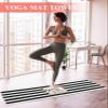 Futuregrace Yoga Towel with Corner Pockets Graduation Season Bachelor Cap Black White Stripes Sweat Absorbent Lightweight Hot Yoga Towels 26"x74" Soft Yoga Blanket for Gym Fitness Workout view 2