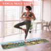 Futuregrace Yoga Towel with Corner Pockets Welcome Home Sweet Gome Sunflower Sweat Absorbent Lightweight Hot Yoga Towels 26"x70" Soft Yoga Blanket forGym Fitness Workout view 2