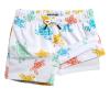 maamgic Boys Swim Trunks with Compression Liner Toddler Stretch Swim Shorts Quick Dry Swimming Trunks Boxer Brief 2 in 1 Beach Shorts White Colorful Turtles 8 view 1