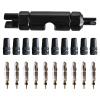 Mitoydoe Presta Valve Core,Anodized Alloy Presta Valve Caps for Tubeless Road & MTB Bike Works w/Stan's, Vittoria, Continental, No-Leak Replacement Presta and Valve Cor B view 1