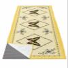 Futuregrace Yoga Towel with Corner Pockets Butterfly Daisy Flowers Yellow Border Sweat Absorbent Lightweight Hot Yoga Towels 26"x74" Soft Yoga Blanket for Gym Fitness Workout view 1