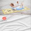 Futuregrace Yoga Towel with Corner Pockets Butterfly Daisy Flowers Yellow Border Sweat Absorbent Lightweight Hot Yoga Towels 26"x74" Soft Yoga Blanket for Gym Fitness Workout view 4