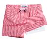 maamgic Boys Swim Trunks with Compression Liner Toddler Stretch Swim Shorts Quick Dry Swimming Trunks Boxer Brief 2 in 1 Beach Shorts Red Stripe 5/6 view 1