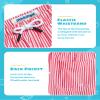 maamgic Boys Swim Trunks with Compression Liner Toddler Stretch Swim Shorts Quick Dry Swimming Trunks Boxer Brief 2 in 1 Beach Shorts Red Stripe 5/6 view 4