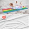 Futuregrace Yoga Towel with Corner Pockets Wood Grain Rose Resd Orange Yellow Green Blue Sweat Absorbent Lightweight Hot Yoga Towels 26"x74" Soft Yoga Blanket for Gym Fitness Workout view 4