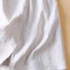 Generic Women's Cotton Linen Front Button A-Line Skirt Casual High Waist Flared Pleated Skirt Vintage Swing Midi Skirt (Large,White) view 4