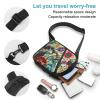 GFLFMXZW Floral Pattern Cross Chest Bag Crossbody Backpack for Women Men Sling Bag Travel Hiking Daypack view 3