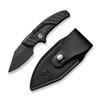 CIVIVI Typhoeus Fixed Blade Knife with Leather Sheath, 2.27" Swedish 14C28N Blade G10 Handle view 1