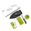 CIVIVI Typhoeus Fixed Blade Knife with Leather Sheath, 2.27" Swedish 14C28N Blade G10 Handle view 4