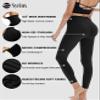 Syrinx High Waisted Leggings for Women - Soft Athletic Tummy Control Pants for Running Cycling Yoga Workout - Reg & Plus Size view 4