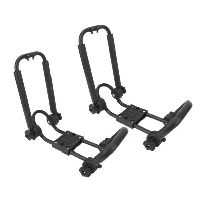 XHTLLO 2Pcs Kayak Roof Rack, Foldable J Bar Car Roof Rack, Universal Kayak Rack, Adjustable Car Top Mount Carrier for Car, SUV, Pickup, Trucks, Kayaks