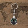 YYQTGG Quick Response Easy to Read Optical Ball Keychain Liquid Filled Ball for Camping with Bearing view 1