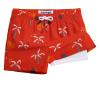 maamgic Boys Swim Trunks with Compression Liner Toddler Stretch Swim Shorts Quick Dry Swimming Trunks Boxer Brief 2 in 1 Beach Shorts Red Pineapple 8 view 1