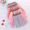 NineFit Basics Birthday Skirt for Girls Layered Mini Rainbow Tutu Ballet Skirt for Toddler Girls Colorful Ruffle (Purple, 3-4 Years) view 2