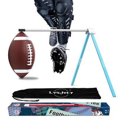 LvsJvcy Football Kicking Tee Stand, Premium Field Goal Kickoff Holder Equipment, Professional Kick Goal Posts Gear Compatible with All Football Size, Football Trainer Practice Accessories Gifts