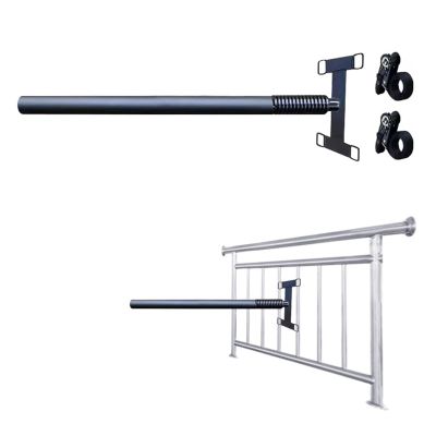 ZIMGOD Wing Chun Dummy 60cm Spring Arms for Railing, Martial Arts Training Equipment with 2 Retainer, Kung Fu Trainer Dummies, Man Pile Practice Device for Fence Sandbags(Color:with 1 Spring)