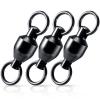 Alwonder 30-Pack Ball Bearing Swivels Fishing Tackle, High Strength Stainless Steel Solid Welded Rings Barrel Swivel Hook Line Connector with Black Nickel Coating Saltwater Freshwater #1 view 1
