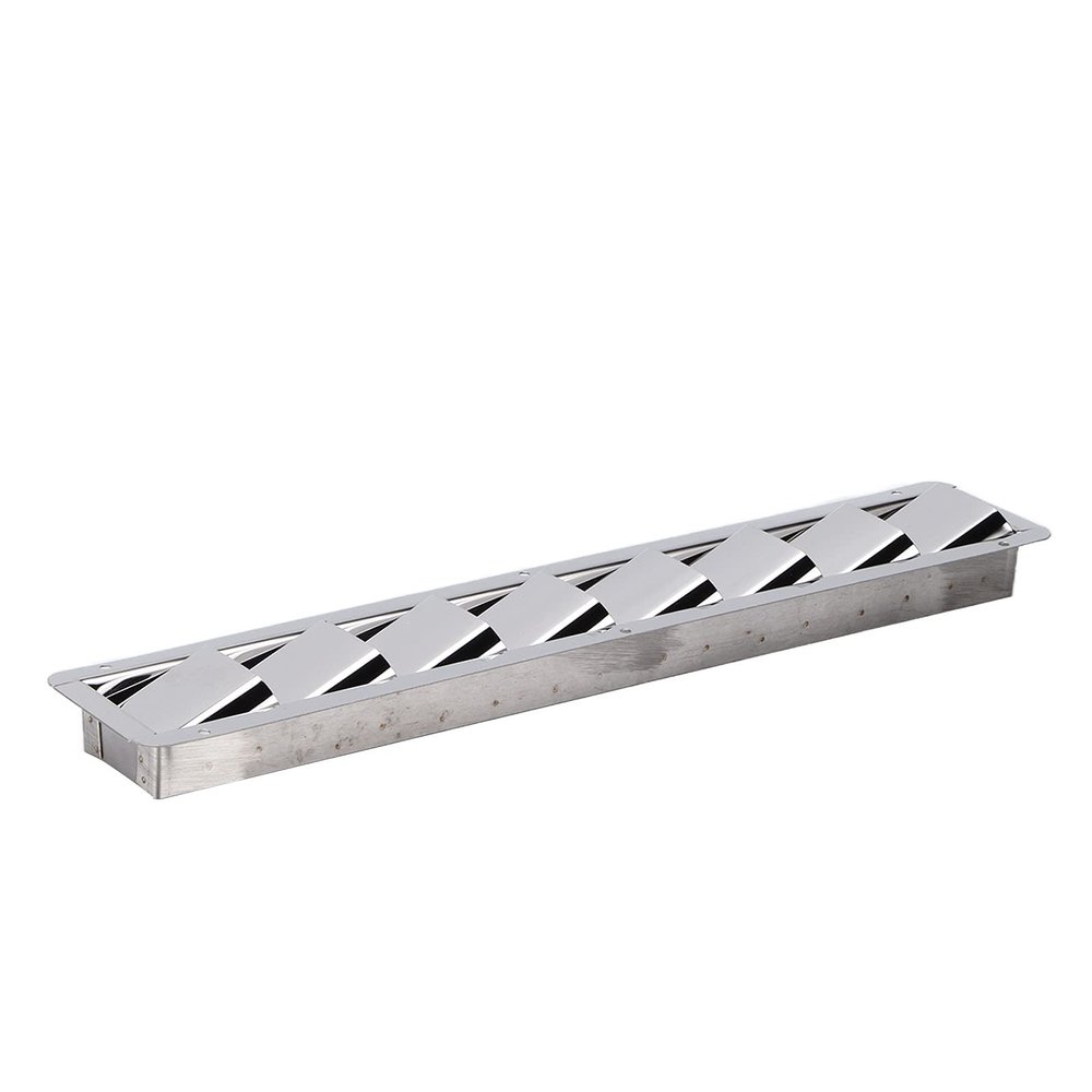 Aramox Stainless Steel Marine Vent Grille, Oblong Louver Boat Shutters Cover, Sturdy and Reliable, Suitable for All Ships, Boat Ventilation Grille