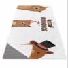 Futuregrace Yoga Towel with Corner Pockets Happy Groundhog Day Funny Groundhog Sweat Absorbent Lightweight Hot Yoga Towels 26"x74" Soft Yoga Blanket for Gym Fitness Workout view 1
