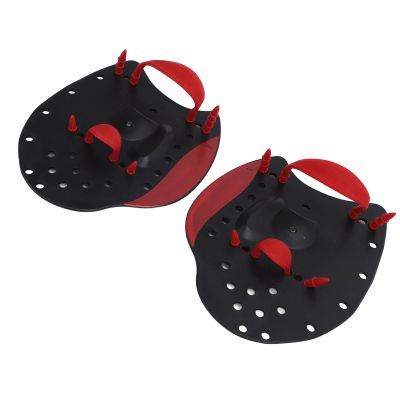 1 Pair Swimming Hand Paddles Silicone Polypropylene Adjustable Hand Fin Flipper Paddle Swimming Training Aid for Men Women (S)