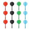 PATIKIL Integrated Dart Shaft and Flights, 12Pcs 2BA Lightweight Plastic Dart Flight Accessory Standard Shape, Black/Red/Blue/Green view 1