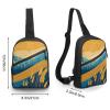GFLFMXZW Wheat Pattern Cross Chest Bag Crossbody Backpack for Women Men Sling Bag Travel Hiking Daypack view 2