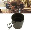 Glomora Foldable Handle Coffee Mug, Portable Camping Coffee Cup Stainless Steel Lightweight Backpacking Cup for Hiking Travel view 3