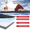 HOMBYS Memory Foam Camping Mattress for Outdoor Sleeping, 3" Thick Roll Up Porable Camping Mattress Pad Mat for Travel Truck Bed Tent (Grey, Kids-62"x26"x3") view 2